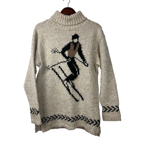 RELAIS Sweaters - RELAIS CHUNKY OVERSIZED SWEATER SKIIER SIZE 2